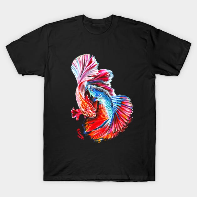 Yin and Yang T-Shirt by Viktoria Love Art